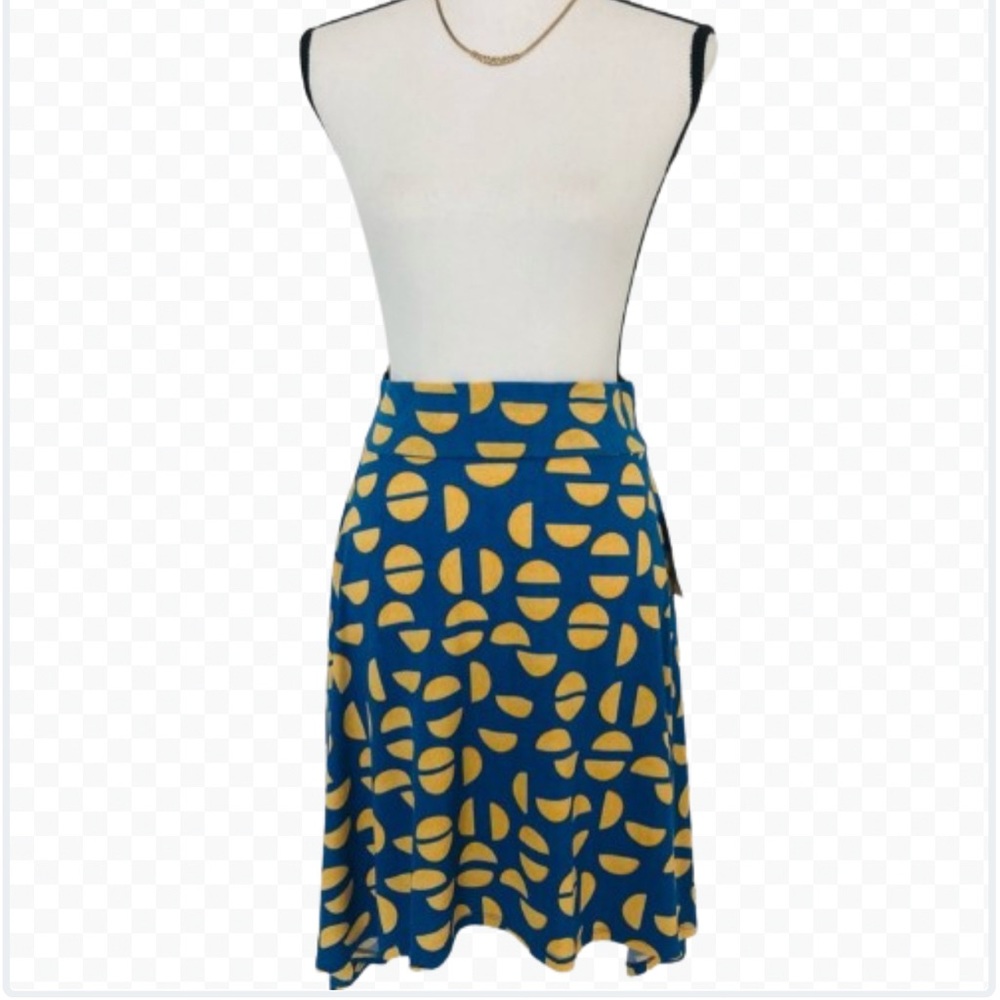 Lularoe Midi Skirt Size 14 Large Poly Spandex Flirty Skirt New With Tags